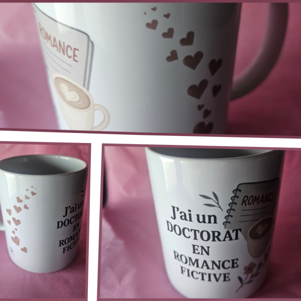Mug J'ai un doctorat en romance fictive